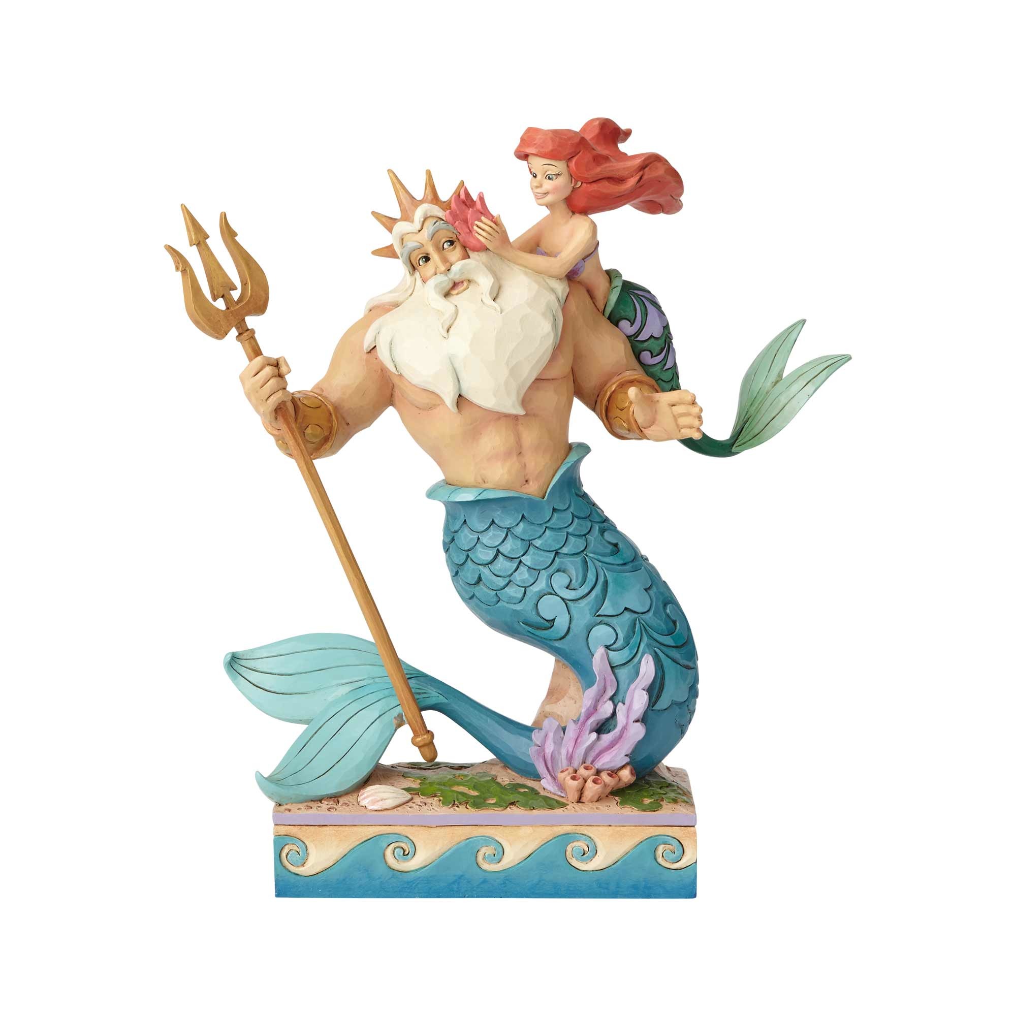 Disney Traditions Little Mermaid Ariel and Triton Statue